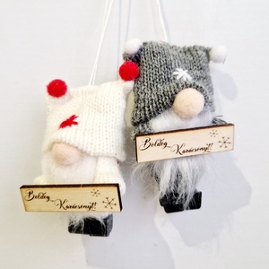 Manós névre szóló karácsonyfadísz - karácsony - karácsonyi lakásdekoráció - karácsonyfadíszek - Meska.hu