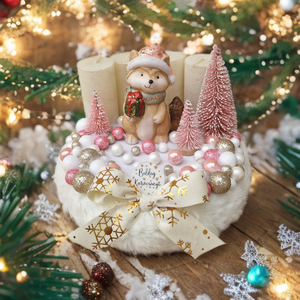 Cuki rókás adventi koszorú, Karácsony, Adventi díszek, Adventi koszorú, Virágkötés, MESKA