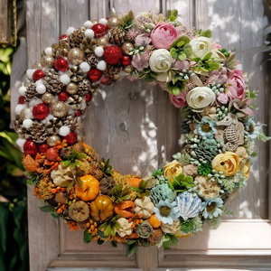 4 évszakos ajtódísz - Meska.hu