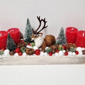 Adventi asztaldísz  - Meska.hu