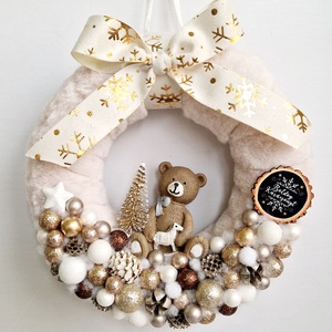 Karácsonyi ajtódísz  - karácsony - adventi díszek - adventi ajtódísz - Meska.hu