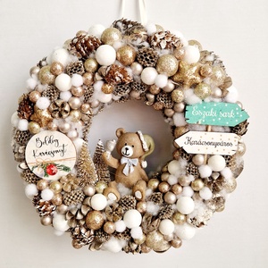 Karácsonyi ajtódísz  - Meska.hu