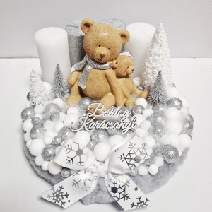 Macis adventi koszorú - karácsony - adventi díszek - adventi koszorú - Meska.hu