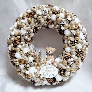 Karácsonyi ajtódísz  - Meska.hu