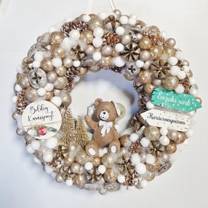 Karácsonyi ajtódísz  - Meska.hu