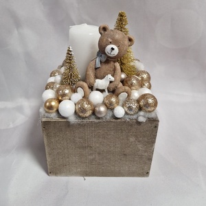 Karácsonyi asztaldísz  - Meska.hu