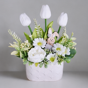 Tavaszi asztaldísz , Otthon & Életmód, Dekoráció, Virágdekoráció, Virágdíszek, Asztali virágdísz, Virágkötés, MESKA