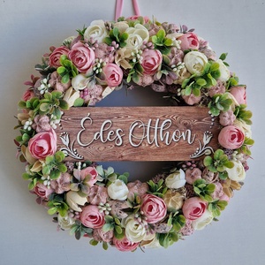 Tavaszi-nyári ajtódísz, Otthon & Életmód, Dekoráció, Ajtó- és ablak dekoráció, Ajtódísz & Kopogtató, Virágkötés, MESKA