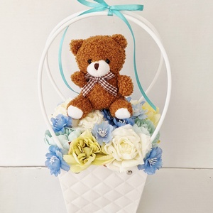 Macis táska ballagásra, Otthon & Életmód, Virágdekoráció, Virágok, Virágcsokor, Virágkötés, MESKA