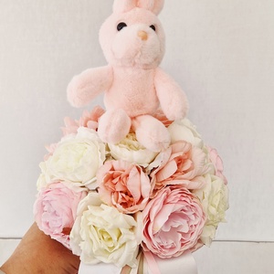 Nyuszis ballagási csokor, Otthon & Életmód, Virágdekoráció, Virágok, Virágcsokor, Virágkötés, MESKA