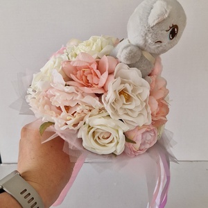 Ovis cicás ballagási csokor - otthon & életmód - virágdekoráció - virágok - virágcsokor - Meska.hu