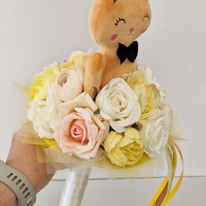 Ovis cicás ballagási csokor - otthon & életmód - virágdekoráció - virágok - virágcsokor - Meska.hu