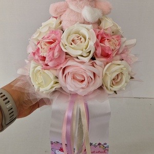 Ovis cicás ballagási csokor - otthon & életmód - virágdekoráció - virágok - virágcsokor - Meska.hu