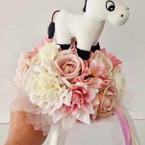 Ovis, lovacskás ballagási csokor - otthon & életmód - virágdekoráció - virágok - virágcsokor - Meska.hu