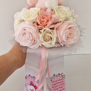 Ovis cicás ballagási csokor - otthon & életmód - virágdekoráció - virágok - virágcsokor - Meska.hu