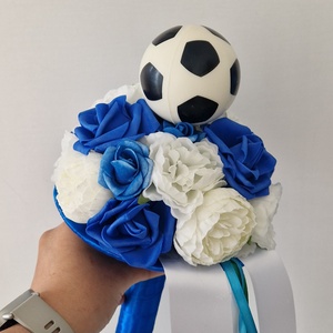 Focis ballagási csokor, Otthon & Életmód, Virágdekoráció, Virágok, Virágcsokor, Virágkötés, Átmérője kb 20cm , MESKA