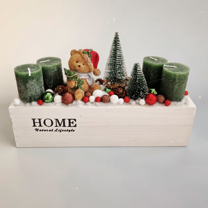 Adventi asztaldísz  - Meska.hu