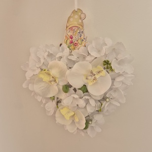 Orchideás ajtódísz, Otthon & Életmód, Dekoráció, Ajtó- és ablak dekoráció, Ajtódísz & Kopogtató, Mindenmás, MESKA