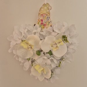 Orchideás ajtódísz - otthon & életmód - dekoráció - ajtó- és ablak dekoráció - ajtódísz & kopogtató - Meska.hu