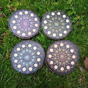 Pontozott poháralátét - otthon & életmód - konyhafelszerelés, tálalás - tálalás - tányér- és poháralátét - Meska.hu