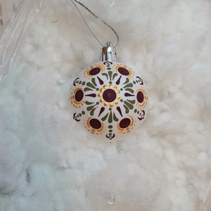 Mintás pontozott Karácsonyfadísz - karácsony - karácsonyi lakásdekoráció - karácsonyfadíszek - Meska.hu