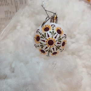 Mintás pontozott Karácsonyfadísz - karácsony - karácsonyi lakásdekoráció - karácsonyfadíszek - Meska.hu