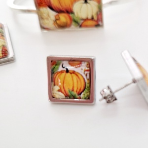 Halloweeni tök ékszerszett - ékszer - ékszerszett - Meska.hu