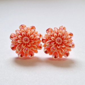 Virág fülbevaló választható színben - ékszer - fülbevaló - pötty fülbevaló - Meska.hu