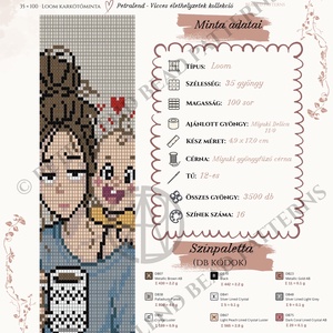 Szeretettel Kimerítve � Loom karkötő minta PDF, Miyuki Delica 11/0 gyöngyszövő minta, Azonnali letöltés - diy (csináld magad) - fűzésminták - Meska.hu