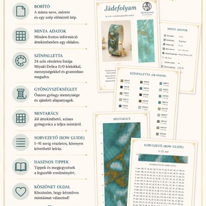 Jádefolyam � Loom karkötő minta PDF , Miyuki Delica 11/0, Digitális letöltés - diy (csináld magad) - fűzésminták - Meska.hu