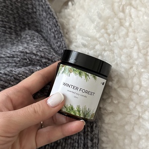 WINTER FOREST illatosított szójagyertya üvegtégelyben - otthon & életmód - gyertya, illat, aroma - gyertya - Meska.hu