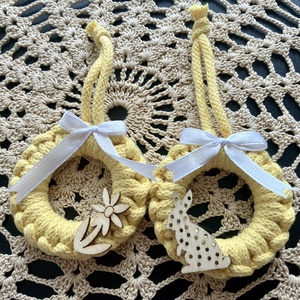 Tavaszi függődísz, Otthon & Életmód, Dekoráció, Fali és függő dekoráció, Függődísz, Horgolás, MESKA