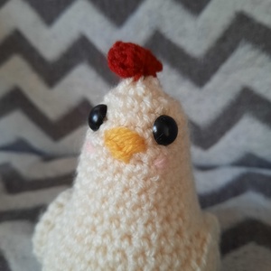 Horgolt tyúk - amigurumi tyúk - nem csak húsvétra, Otthon & Lakás, Dekoráció, Asztal és polc dekoráció, Asztaldísz, Horgolás, Horgolt tyúk - tökéletes dekoráció konyhába, asztaldíszként, de akár játékként is ideális. 
Garantá..., MESKA