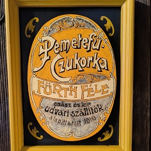 Fürth féle pemetefű-czukorka, falikép - Meska.hu