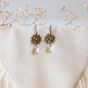 Cadet Lucian Ladybird steampunk fülbevaló - Meska.hu