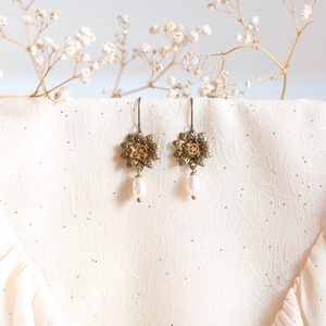 Cadet Lucian Ladybird steampunk fülbevaló - ékszer - fülbevaló - csillár fülbevaló - Meska.hu