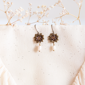 Cadet Lucian Ladybird steampunk fülbevaló - ékszer - fülbevaló - csillár fülbevaló - Meska.hu