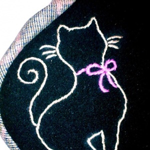 Bicikli Cica Macska, Nyeregvédő huzat, kerékpár / bicikli nyereg sapka, üléshuzat, nyereghuzat rózsaszín, cica, -  - Meska.hu