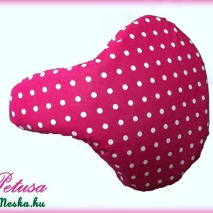 Bicikli üléshuzat ANNA RÉSZÉRE nyeregvédő kerékpár Fekete-fehér pöttyös  -  - Meska.hu