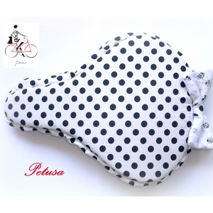 Bicikli üléshuzat ANNA RÉSZÉRE nyeregvédő kerékpár Fekete-fehér pöttyös  -  - Meska.hu