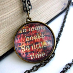 Könyv Könyvmoly Nyaklánc Könyves - ékszer - nyaklánc - medálos nyaklánc - Meska.hu