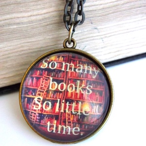 Könyv Könyvmoly Nyaklánc Könyves, Ékszer, Nyaklánc, Medálos nyaklánc, Ékszerkészítés, MESKA