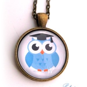 Baglyos bagoly nyaklánc ballagás - ékszer - nyaklánc - medálos nyaklánc - Meska.hu