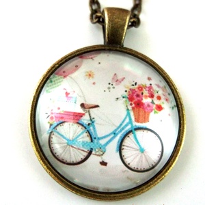 Biciklis Bringás Nyaklánc nyári  -  - Meska.hu