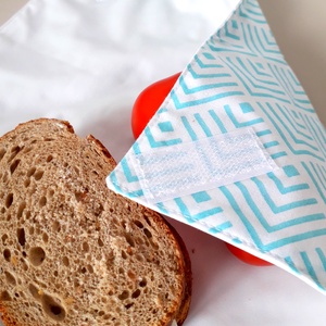 Vízhatlan újra szalvéta, szendvics csomagoló, Sandwich Lunch wrap Geometrikus - táska & tok - uzsonna- & ebéd tartó - szendvics csomagoló - Meska.hu