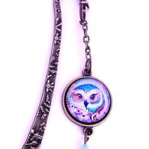 Baglyos könyvjelző őszi téli könyvmoly könyv - Meska.hu