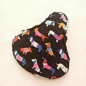 Tacskómintás kerékpár üléshuzat, Játék & Sport, Sport és kikapcsolódás, Kerékpározás, Nyereghuzat, Varrás, MESKA