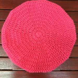 Pink  beret sapka - ruha & divat - sál, sapka, kendő - fejpánt - Meska.hu