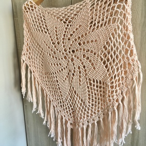 Barack poncsó  - ruha & divat - női ruha - poncsó - Meska.hu Barack poncsó  - ruha & divat - női ruha - poncsó - Meska.hu