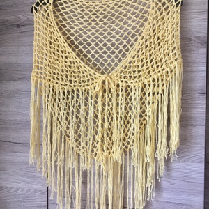 Sárga strand szoknya  - ruha & divat - női ruha - szoknya - Meska.hu